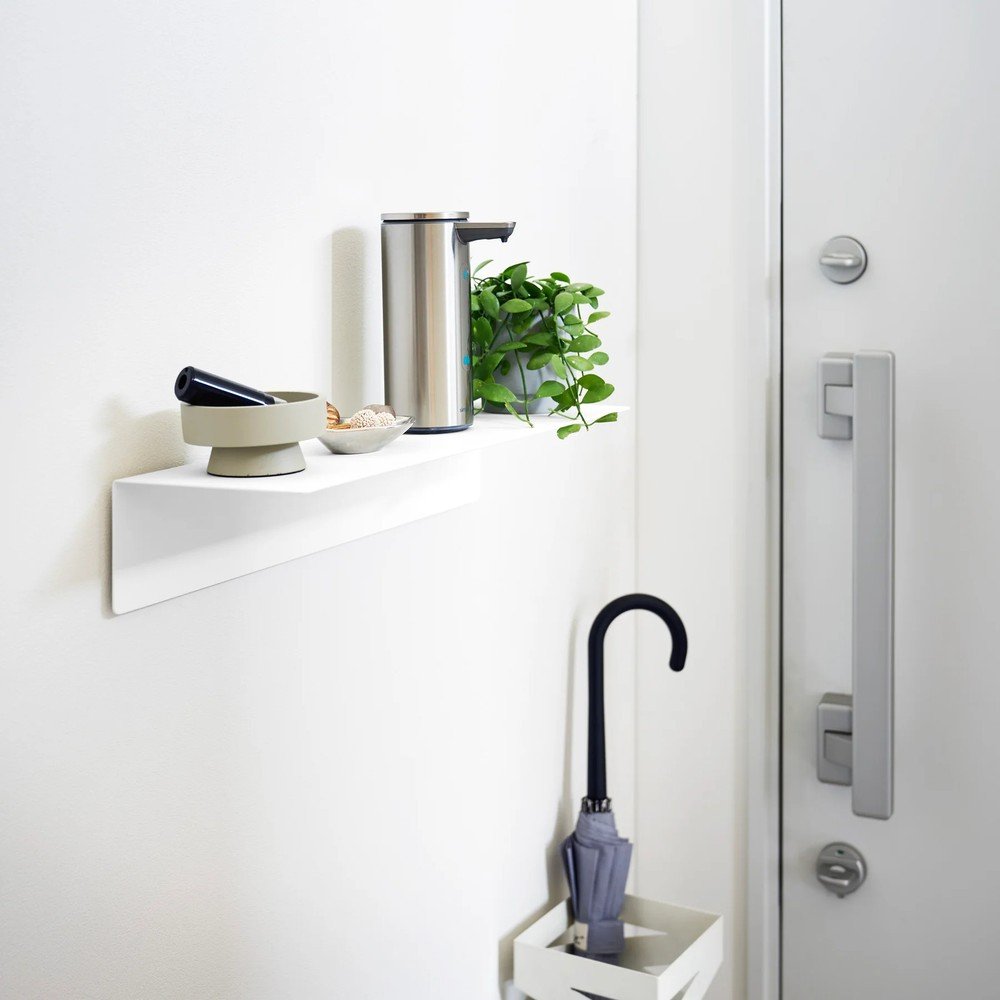 Biała metalowa półka 50 cm – YAMAZAKI (zdjęcie 6)
