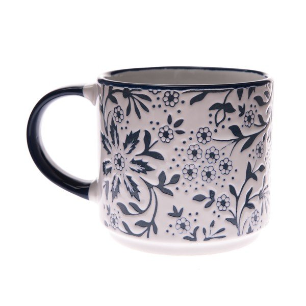 Różowy kubek ceramiczny Dakls Bloom, 390 ml