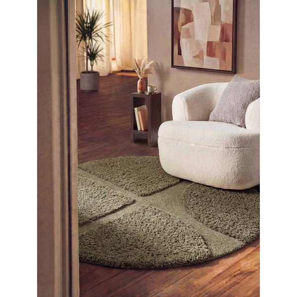 Okrągły dywan tkany ręcznie w kolorze khaki ø 200 cm Lambeth Jasper – Ted Baker-image-1