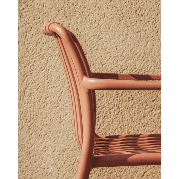 Plastikowe krzesło ogrodowe w kolorze terakoty Isabellini – Kave Home-image-4