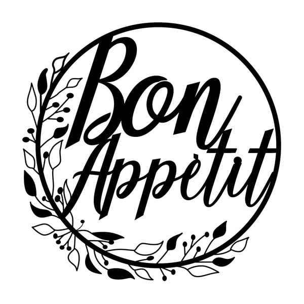 Metalowa dekoracja ścienna Bon Appetit – Wallity