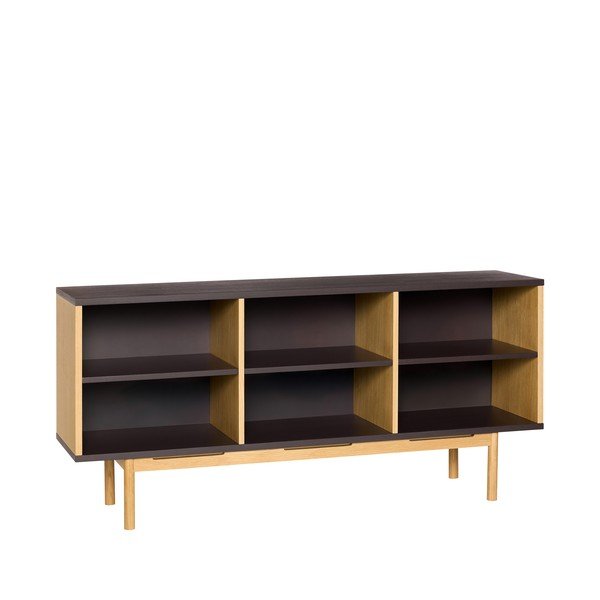 Brązowa komoda w dekorze dębu 140x65x35 cm Dual – Hübsch