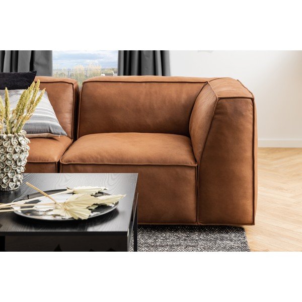 Czarny stolik z blatem w dekorze jesionu 80x80 cm Willford – Actona-image-2