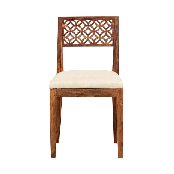 Krzesło z litego drewna palisandru Massive Home Rosie