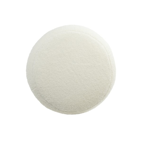 Biały puf z materiału bouclé Kimi – Light & Living-image-2