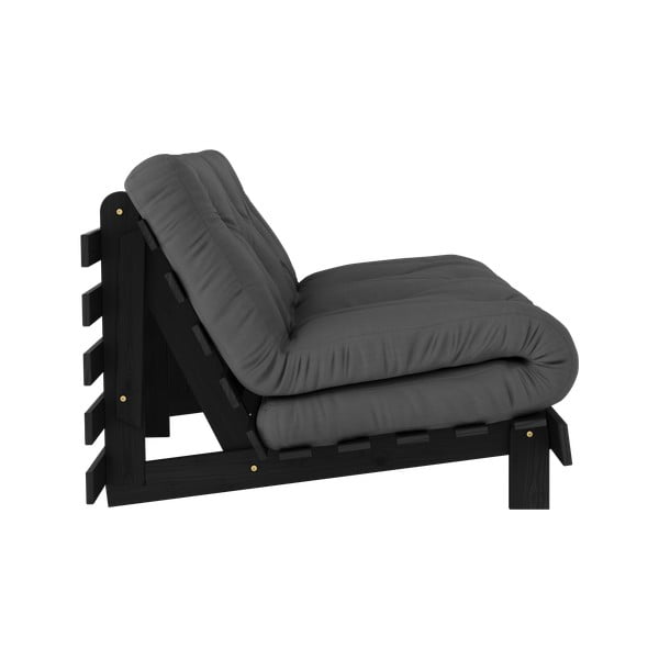 Ciemnoszara rozkładana sofa 160 cm Roots Black Night – Karup Design-image-4
