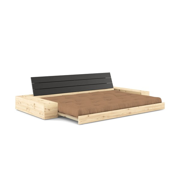 Brązowa rozkładana sofa 244 cm Base – Karup Design-image-4