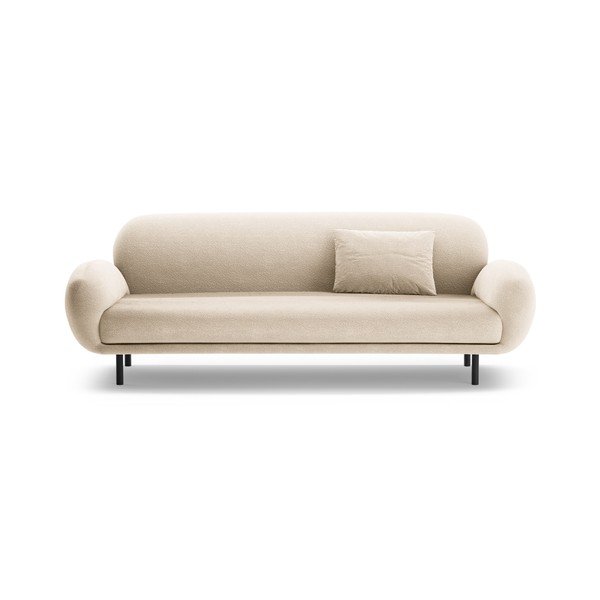 Beżowa sofa z materiału bouclé 208 cm Poppy – Micadoni -image-3