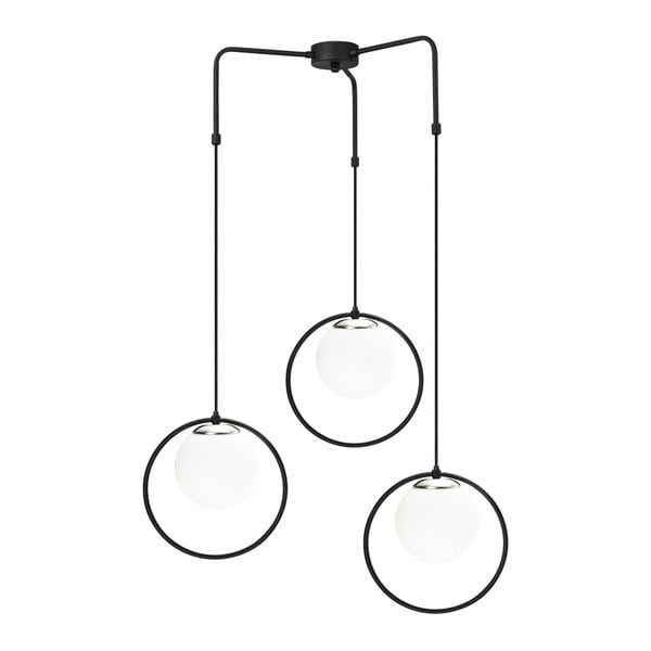 Czarna metalowa lampa wisząca Opviq lights Nazarios