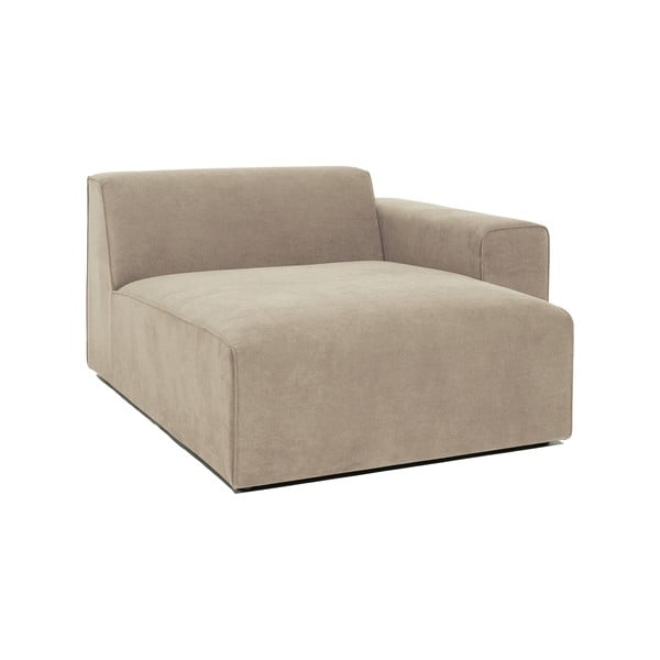 Beżowy moduł szezlonga do sztruksowej sofy Scandic Sting, prawostronny-image-2