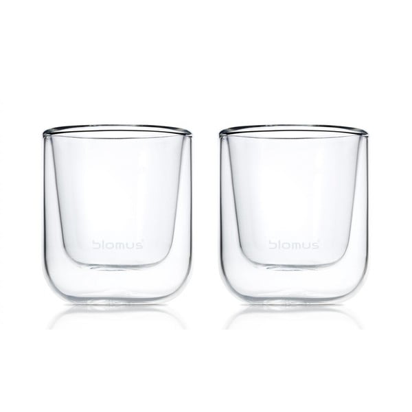 Szklanki z podwójną ścianką zestaw 2 szt. 80 ml Nero – Blomus