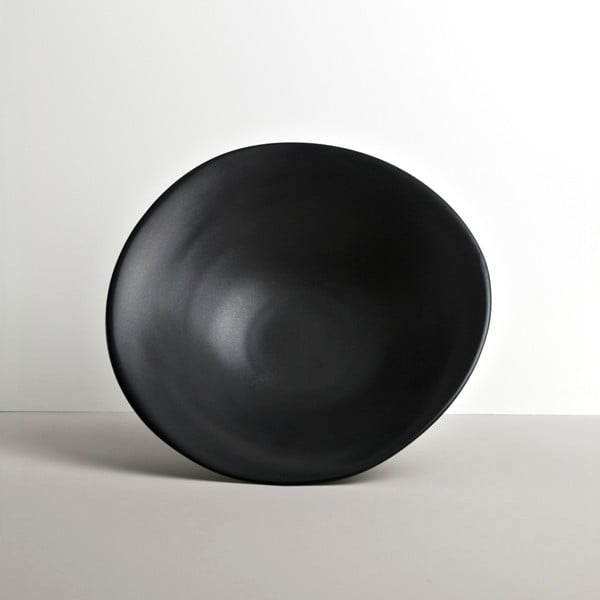 Czarny talerz głęboki z ceramiki Made In Japan Modern, ⌀ 24 cm