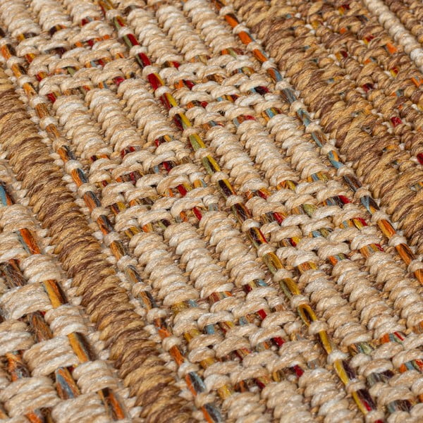 Chodnik odpowiedni na zewnątrz w naturalnym kolorze 80x230 cm Farah Stripe – Flair Rugs-image-3