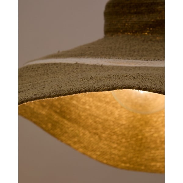 Lampa wisząca z kloszem z trawy morskiej ø 90 cm Albenya – Kave Home-image-1