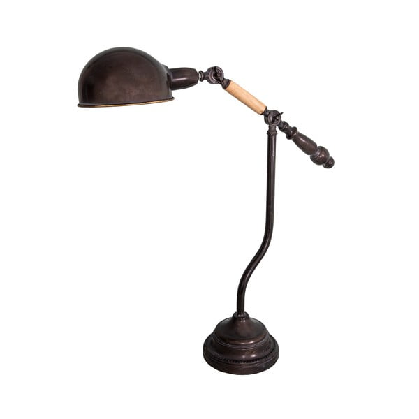 Brązowa lampa stołowa (wysokość 67 cm) – Antic Line