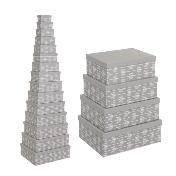 Kartonowe pojemniki z pokrywką zestaw 15 szt. Route – Casa Selección-image-2