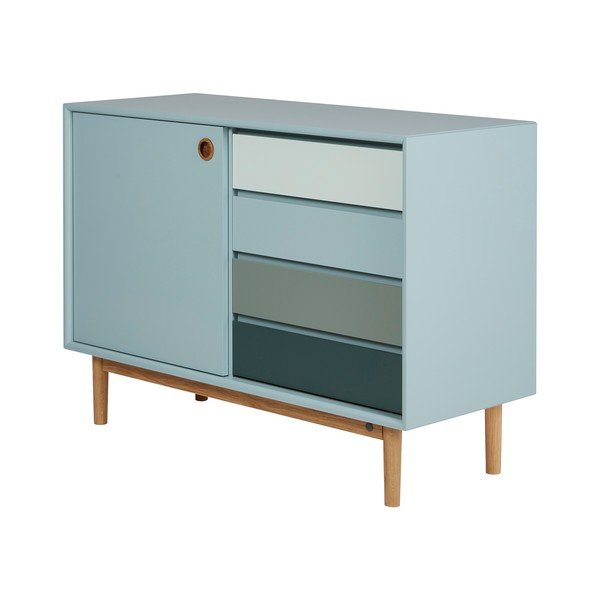 Miętowa niska komoda 114x80 cm Color Box – Tom Tailor-image-2