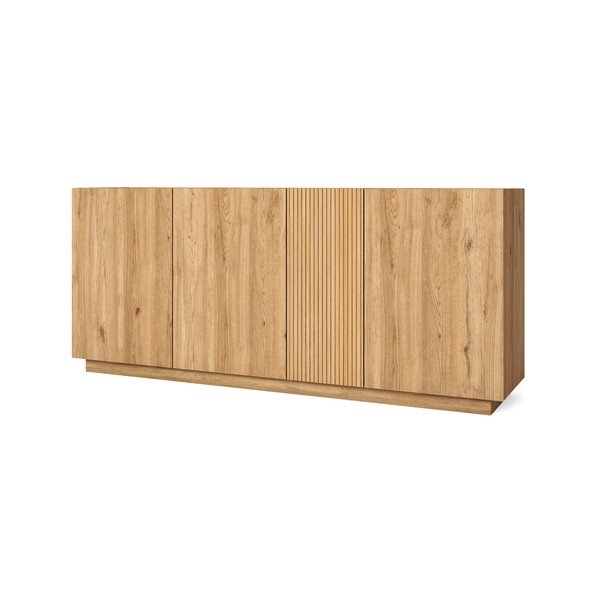 Niska komoda w dekorze dębu 181x78 cm Rayana – Marckeric-image-3