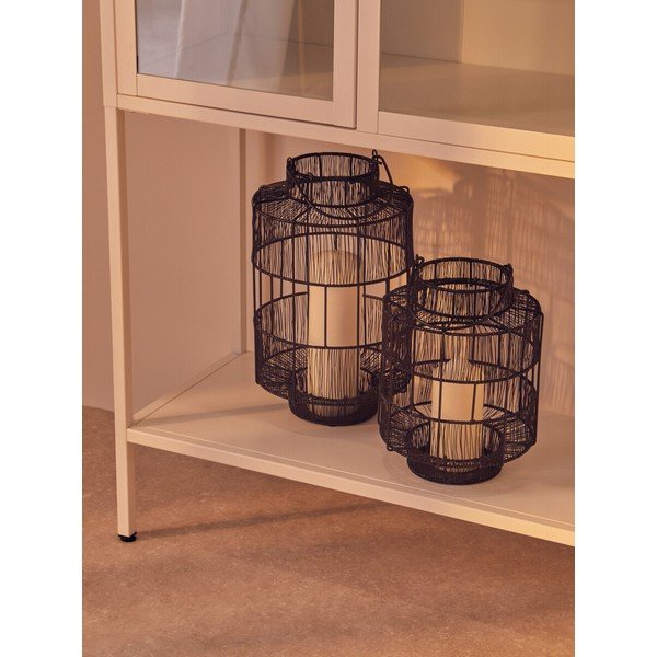 Biała stalowa witryna 75x150x35 cm Acier – Premier Housewares-image-3