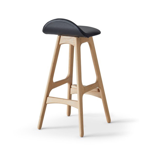 Skórzany hoker obrotowy 79 cm Buck – Hammel Furniture-image-2