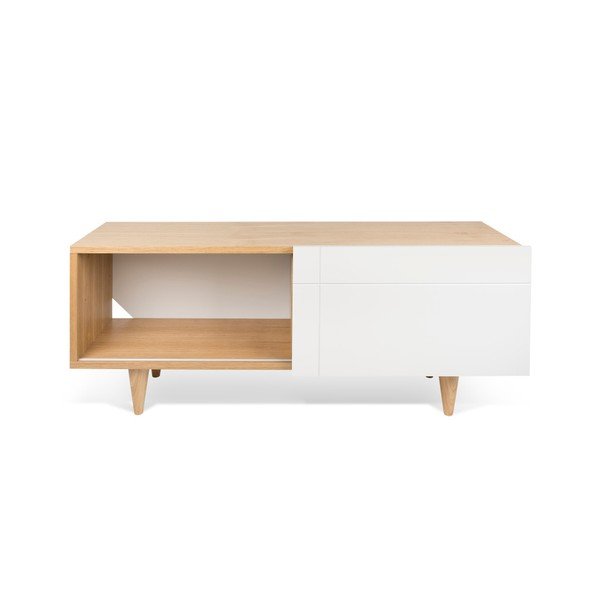 Szafka pod TV TemaHome Cruz Pure White/Oak-image-1