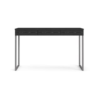Czarne biurko Tvilum Function Plus, 126 x 52 cm