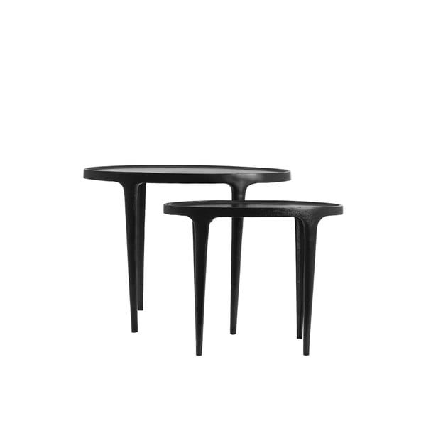Metalowe okrągłe stoliki zestaw 2 szt. 33x70 cm Arica – Light & Living