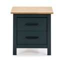 Ciemnoniebieska szafka nocna z litego drewna sosnowego Miranda – Marckeric