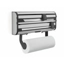 Metalowy uchwyt ścienny na ręczniki papierowe i folię w kolorze srebra Parat Royal – LEIFHEIT