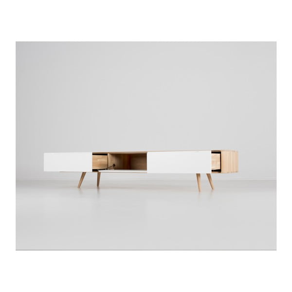 Dębowa szafka pod TV Gazzda Ena, 225 x 42 x 45 cm-image-1