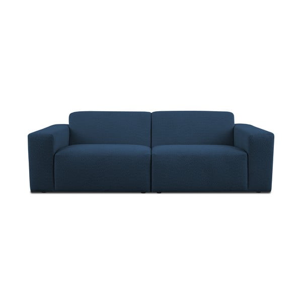 Ciemnoniebieska sofa z materiału bouclé 228 cm Roxy – Scandic