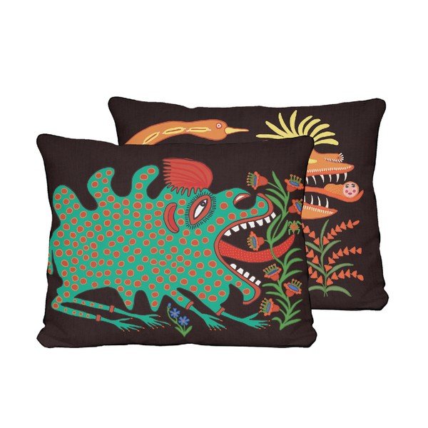 Dwustronna poszewka na poduszkę Madre Selva Hut, 50x35 cm-image-2