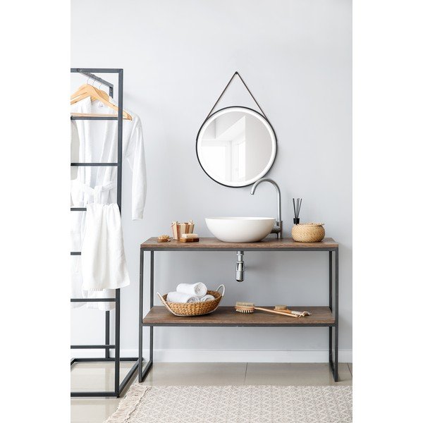 Lustro ścienne z oświetleniem ø 60 cm Fine – Mirrors and More-image-1