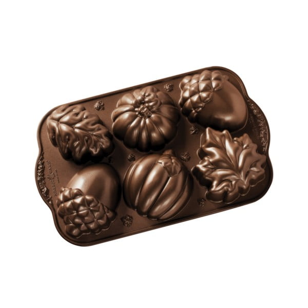 Forma na 6 mini babeczek Nordic Ware Autumn Sweets, 0,7 l