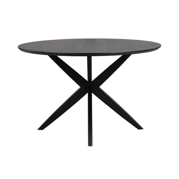 Okrągły stół z blatem w dekorze dębu 120x120 cm Calverton – Rowico-image-4