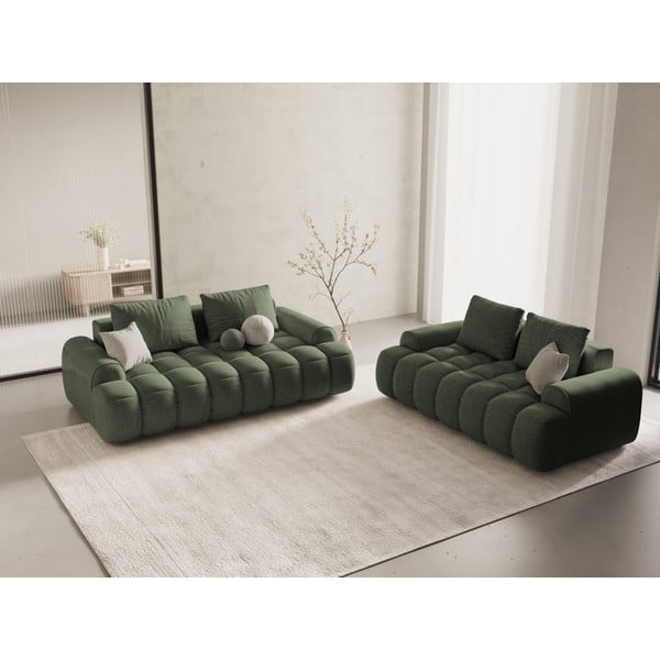 Zielona sofa 200 cm Linz – Cosmopolitan Design-image-1