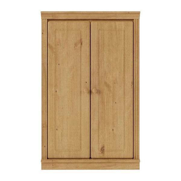 Szafka z litego drewna sosnowego w jasnym naturalnym kolorze 74x118x35 cm Anita – Støraa