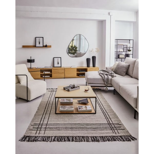 Jasnobrązowy dywan wełniany 160x230 cm Eneo – Kave Home-image-2