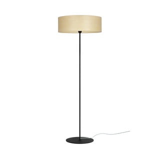 Beżowa lampa stojąca z naturalnego forniru Sotto Luce Tsuri XL Light, ⌀ 45 cm