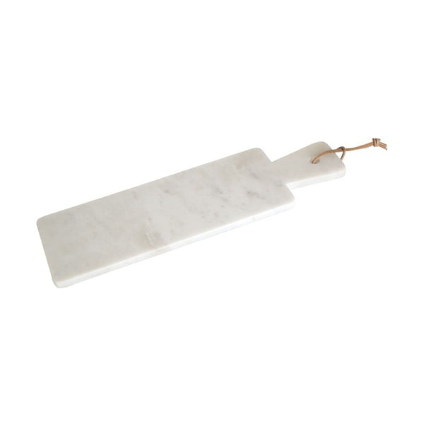 Biała deska z marmuru Premier Housewares, 48x15 cm
