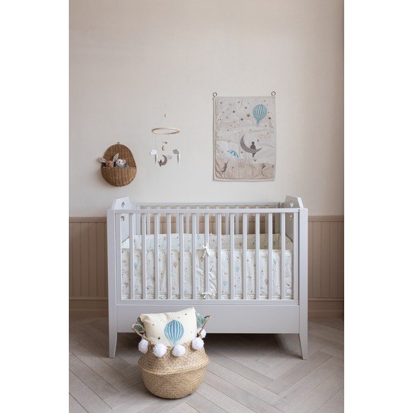 Ochraniacz do łóżeczka z bawełny organicznej w kolorze kości słoniowej 365 cm Dreamland – Cam Cam Copenhagen-image-2