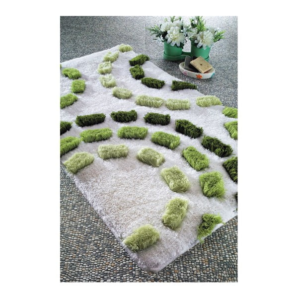 Dywanik łazienkowy Arinna Green, 70x120 cm