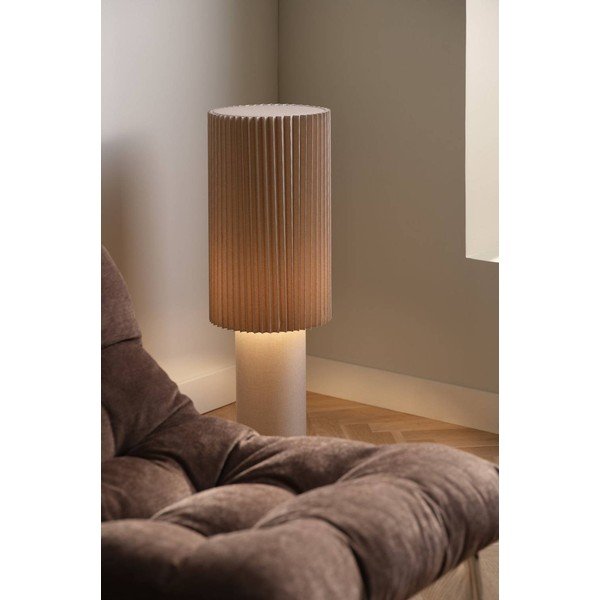 Beżowa tekstylna lampa stojąca (wysokość 80 cm) Harriet – Jotex-image-1