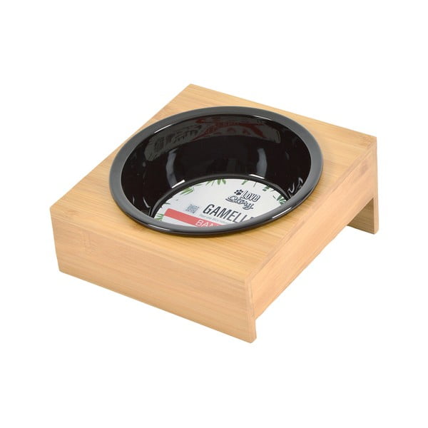 Bambusowa miska ze stojakiem dla psów ø 16 cm – Love Story-image-2