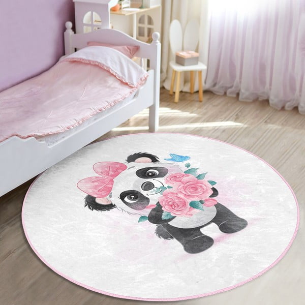 Biały dywan dziecięcy ø 100 cm Comfort – Mila Home-image-1