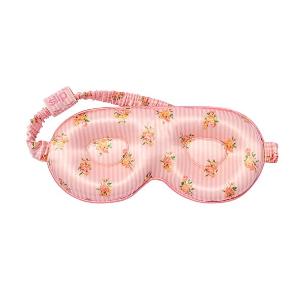 Pomarańczowo-różowa jedwabna opaska na oczy Contour Petal – slip