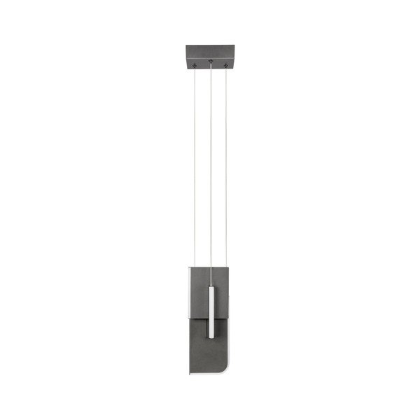 Jasnoszara metalowa lampa wisząca LED ze ściemniaczem Totem – Nova Luce