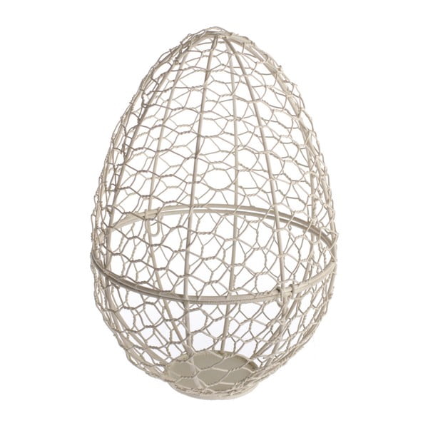 Koszyk druciany w kształcie jajka Dakls Easter Egg, wys. 26 cm