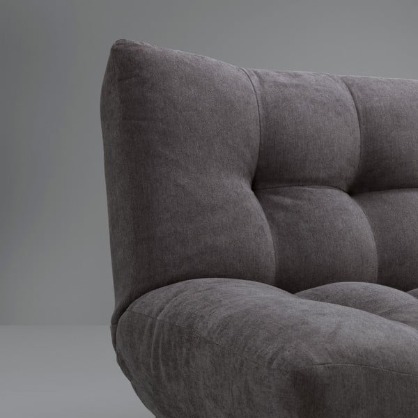 Grafitowa sofa rozkładana Design Twist Tampico-image-4