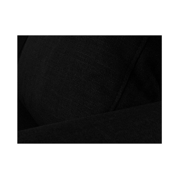 Czarna sofa rozkładana z szezlongiem po prawej stronie Mazzini Sofas Iris-image-4